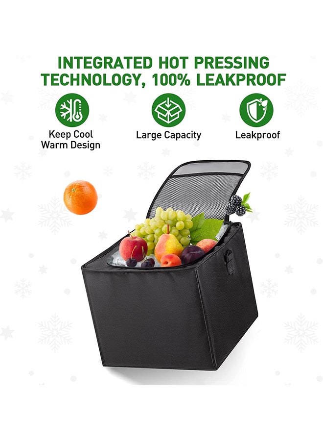 Hihonor Car Trunk Organizer, Collapsible Multi-Compartment Car Organizers, Portable Luggage Organizer, Heat Insulation Leak Proof Cooler Bag for SUV/Van/Picnic Camping (90*35*30cm)  - Image 4
