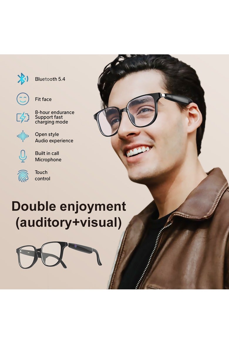 مورتيكو نظارات ذكية مضادة للضوء الأزرق للنساء والرجال، نظارات بلوتوث مزودة بميكروفون مدمج وسماعات أذن مفتوحة، مساعد صوتي/صوت واضح لأجهزة iPhone وAndroid والموسيقى/المكالمات/العمل - Image 5