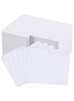 Horizontal Trading Card Dividers 3 X 3.8 Inch Plastic Divider Cards White Card Dividers With Labels Card Dividers For Sport Game Playing Cards ()