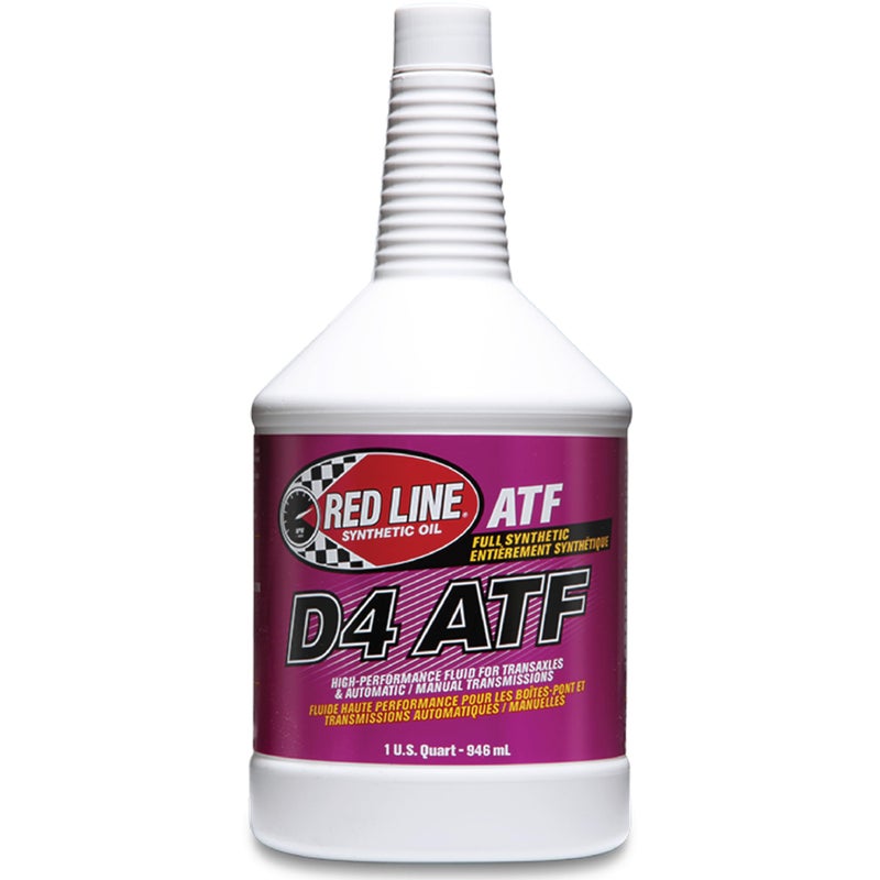 Red Line 30504 D4 Synthetic Automatic Transmission Fluid ATF 1 Quart 4 Pack