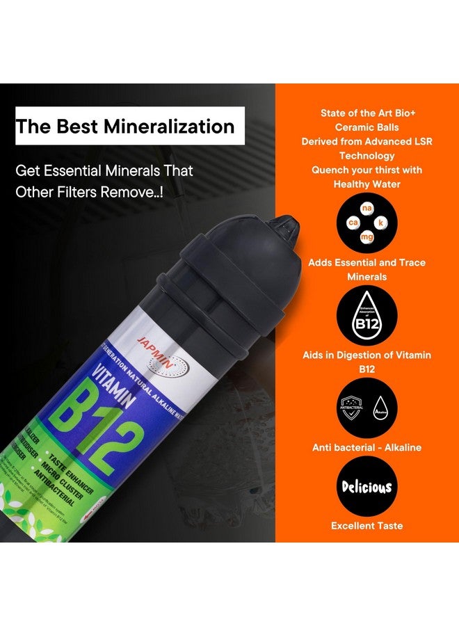 Japmin B12 Alkaline Water Filter Cartridge - 9” | Convert RO Water Purifier into Alkaline Water Purifier | 6000L Life - Image 2
