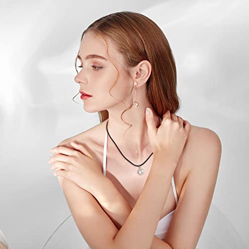 Selizo 50Pcs Satin Silk Necklace Cord with Lobster Clasp and Extension Chain for Necklaces Making and Beading (18 Inches, Black) - Image 2