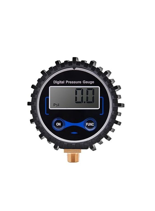 مقياس ضغط الإطارات الرقمي 25 كجم بشاشة LCD كبيرة دقة 0.1 PSI مع تعويض درجة الحرارة - Image 1