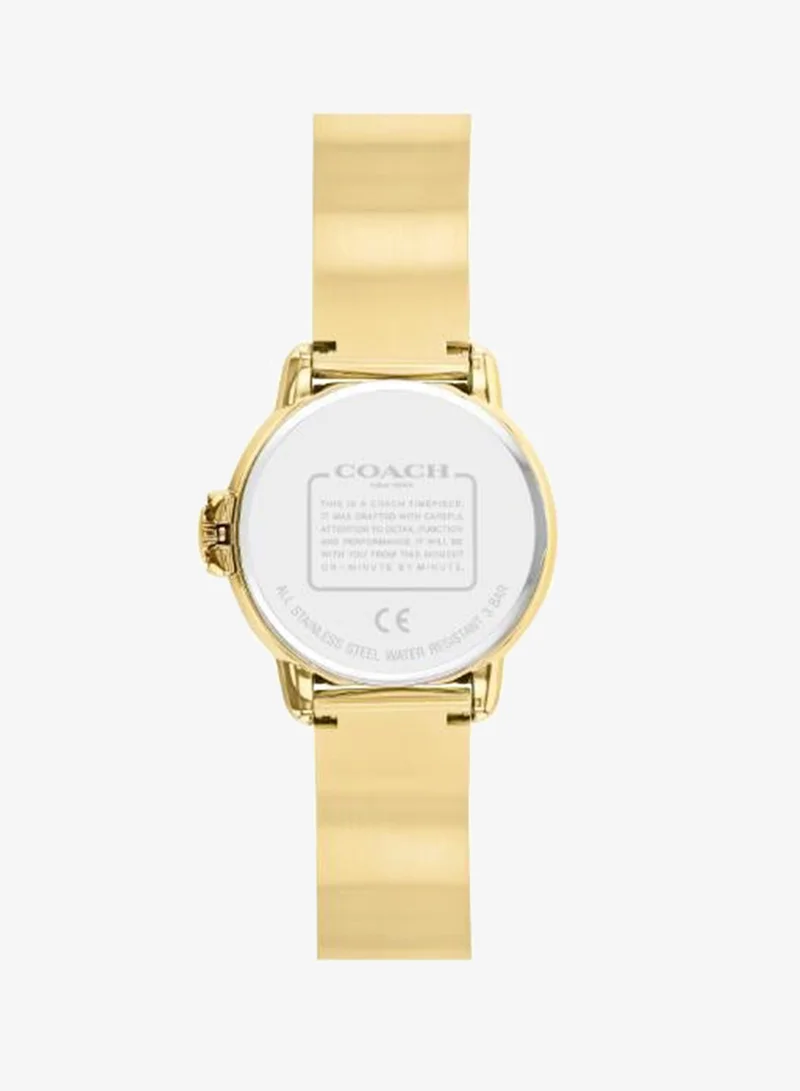 Coach 2-Hand Arden Collection Quartz Movement Watch For Women With Gold-Tone Stainless Steel Bracelet - 14503692