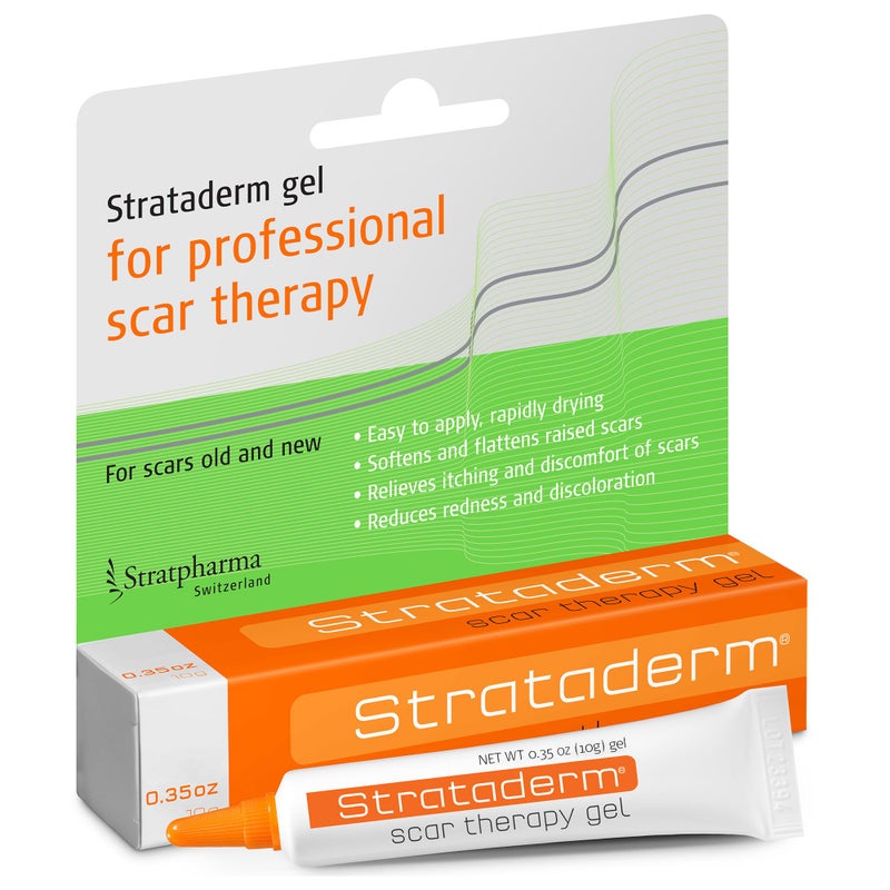 Strataderm Professional Scar Therapy Gel Old and New Scars from General Surgery Trauma Wounds Burns Bites Acne Skin Disease Reduces Redness Discoloration Discomfort Itch 10g 035oz - Image 1