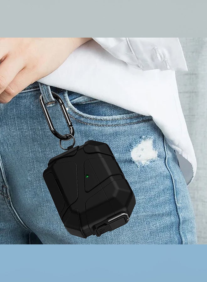 مارجون حافظة واقية قوية لسماعات AirPods Pro 3 مع قفل آمن، مشبك مفاتيح ونافذة LED - Image 5