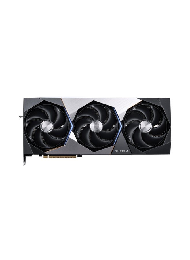 إم اس أي GeForce RTX 5090 32GB SUPRIM SOC Graphics Card – NVIDIA GeForce RTX 5090, 21760 CUDA Cores, 32GB GDDR7, 28Gbps Memory, PCIe Gen 5 x16, 512-bit Memory Bus, 4K/8K Support (DisplayPort 2.1b x3, HDMI 2.1b), 600W Power Consumption, 1000W PSU Recommended, 16-pin Power Connector, G-SYNC, DirectX 12 Ultimate, 7680x4320 Max Resolution, Special Overclocked Edition (SOC) Grey  - Image 2