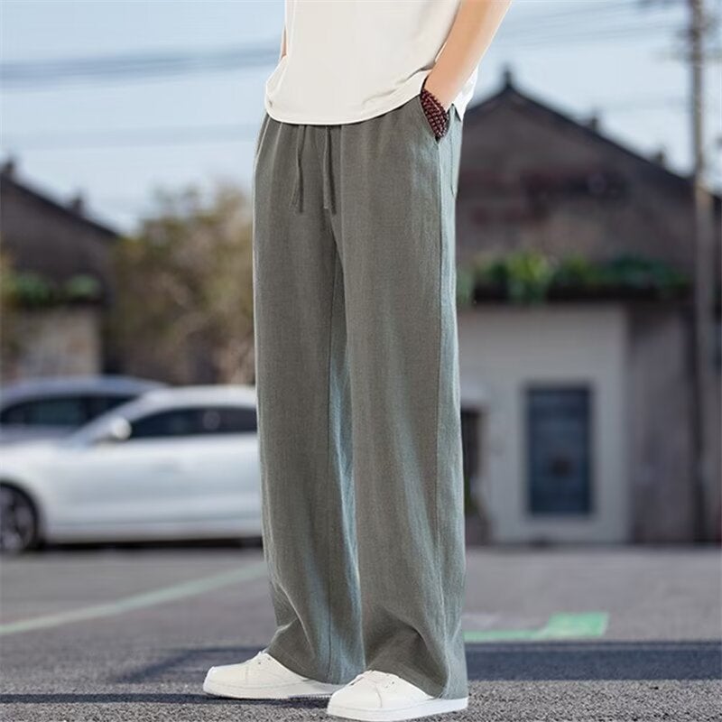 Linen Pants Men'S Summer Thin Cotton And Linen Pants Men'S Casual Pants Summer Chinese Men'S Clothing - Image 5