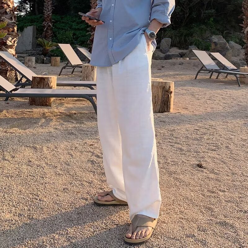 Linen Pants Men'S Summer Thin Cotton And Linen Pants Men'S Casual Pants Summer Chinese Men'S Clothing - Image 4