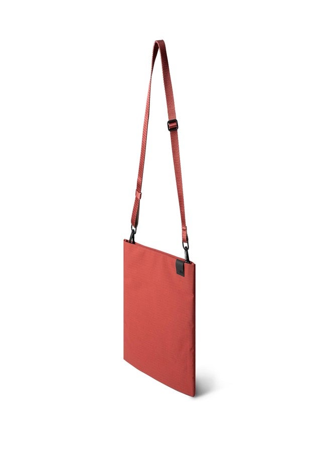 DailyObjects Medium Pivot Expandable Crossbody Bag for Girls and Women |Adjustable Shoulder Strap|Lightweight|Water Resistant| Red Recycled Nylon Sling Bag|Organisational Pocket| For Daily Use/Travel - Image 2