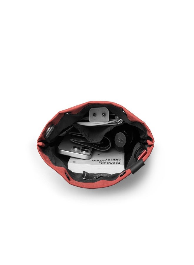 DailyObjects Medium Pivot Expandable Crossbody Bag for Girls and Women |Adjustable Shoulder Strap|Lightweight|Water Resistant| Red Recycled Nylon Sling Bag|Organisational Pocket| For Daily Use/Travel - Image 5