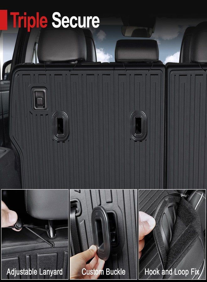 HOUCLEMIC 2nd Row Backrest Mat for 2024-2026 Hyundai Santa FE, All Weather TPE Bench Seat Back Cover Durable Kick Mats for Hyundai Santa Fe Accessories (Fit Hybrid and Fuel) 2024 2025 2026 - Image 2