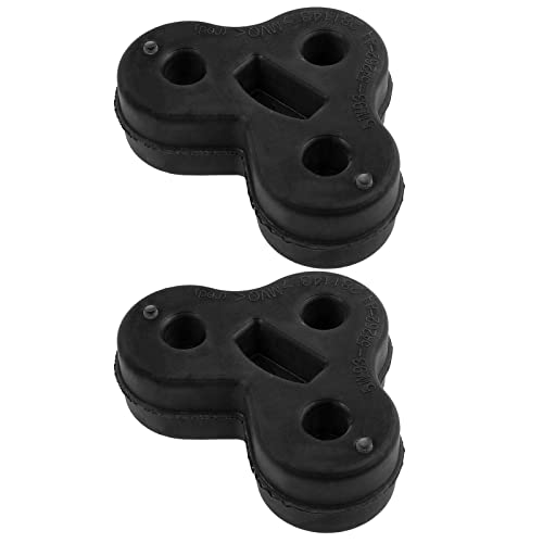 Micro Traders عوازل كاتم الصوت الخلفي 2x من مايكرو تريدرز 3 ثقوب حمراء لملحقات استبدال المركبات متوافقة مع جاكوار XF XJL XJ C2C32948 2W935A262EA - Image 1