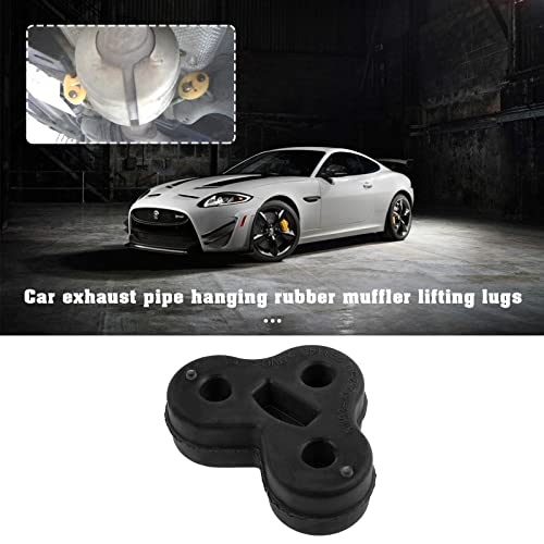 Micro Traders عوازل كاتم الصوت الخلفي 2x من مايكرو تريدرز 3 ثقوب حمراء لملحقات استبدال المركبات متوافقة مع جاكوار XF XJL XJ C2C32948 2W935A262EA - Image 3