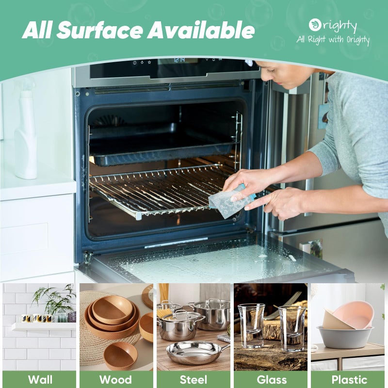 Orighty Multipurpose Wire Dishwashing Rag 12 Pcs, Upgraded Double-Layer Non-Scratch Wire Dish Cleaning Cloths, Kitchen Reusable Steel Scrubber, Powerful Dishcloth Rag for Cookware, Multicolor, 7"x8" - Image 5