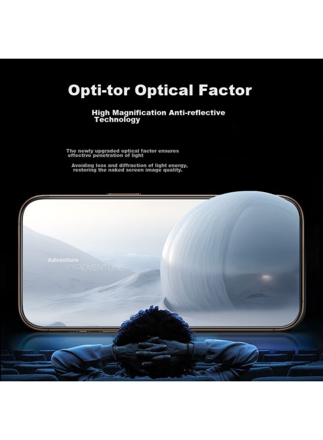 WP W&p Tempered Glass Screen Protector For Apple Iphone 16 Pro, Frosted Anti-peeping, Full Coverage, Anti-dust Gaming, Ag Fingerprint-resistant, Dust-free Installation, Wp - Image 5