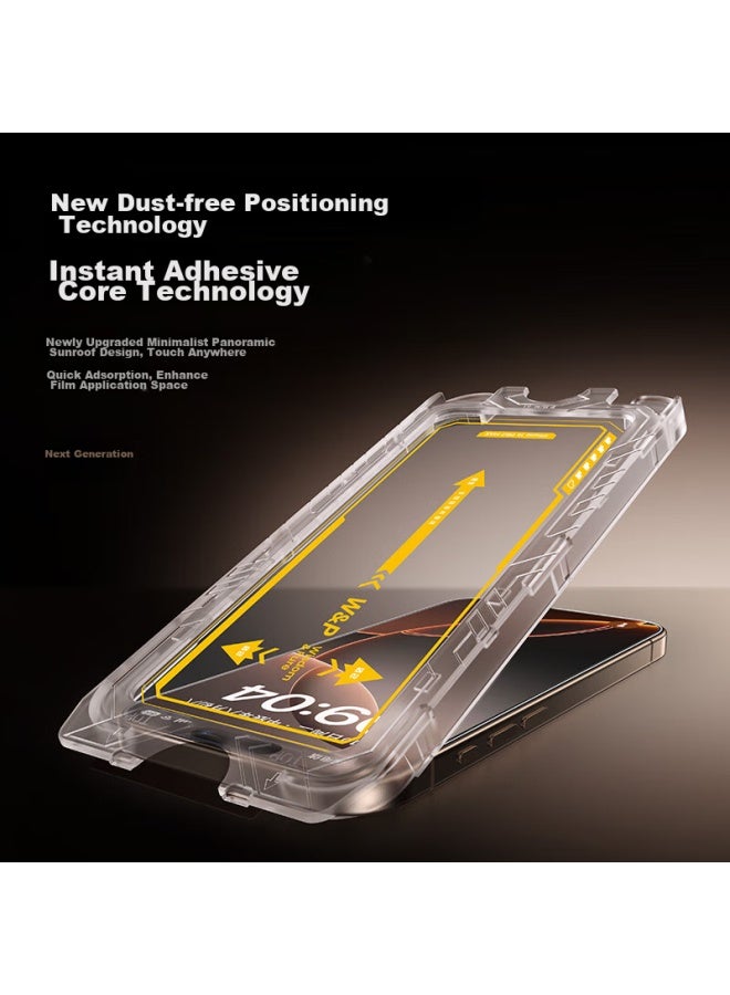 WP W&p Tempered Glass Screen Protector For Apple Iphone 16 Pro, Frosted Anti-peeping, Full Coverage, Anti-dust Gaming, Ag Fingerprint-resistant, Dust-free Installation, Wp - Image 3