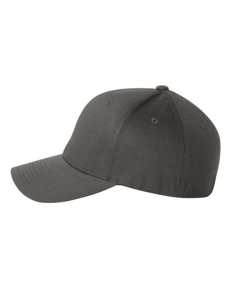 Flexfit Men's Wooly Combed Twill Fitted Baseball Cap, White, Small-Medium - Image 3