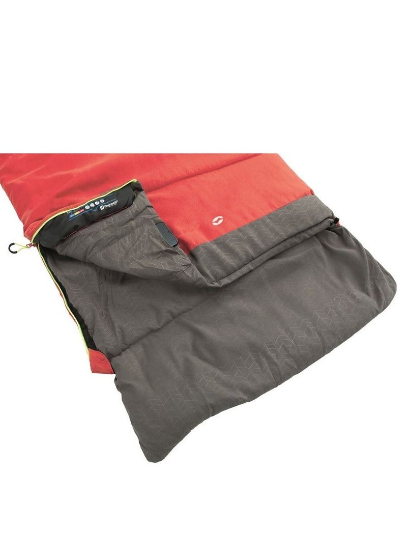 أوت ويل Outwell sleeping bag celebration lux red - Image 2