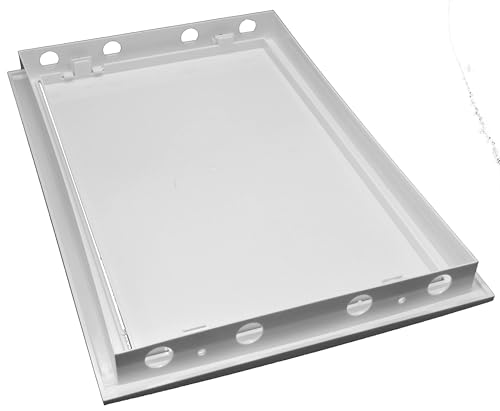 Repa Market 8 x 12 Inch Wall Access Panel for Drywall – White ABS Plastic Wall Hole Cover Plate/Plumbing Access Panel for Drywall & Ceiling/Cover Plates with Latch – Durable Service Hatch - Image 4