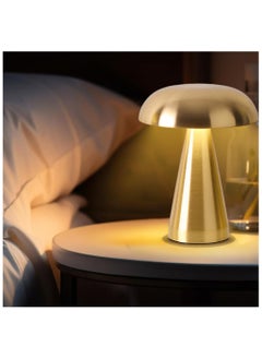 ZERIFAM Portable LED Table Lamp, Cordless Mushroom Lamp, Rechargeable Table Lamp for Bedroom Desk, 3-Levels Brightness Touch Dimming Night Light  Desk Lamp for Bedroom Kid Room Dining Room  - Image 1