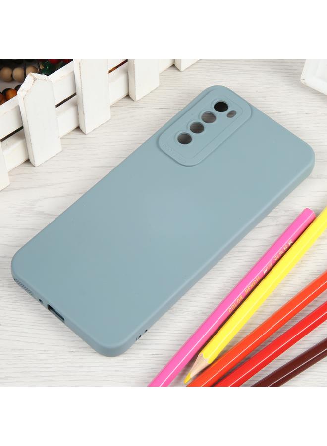 اس-توب جراب لهاتف Huawei Nova 7 5G جراب هاتف من السيليكون السائل ذو جانب مستقيم - Image 2