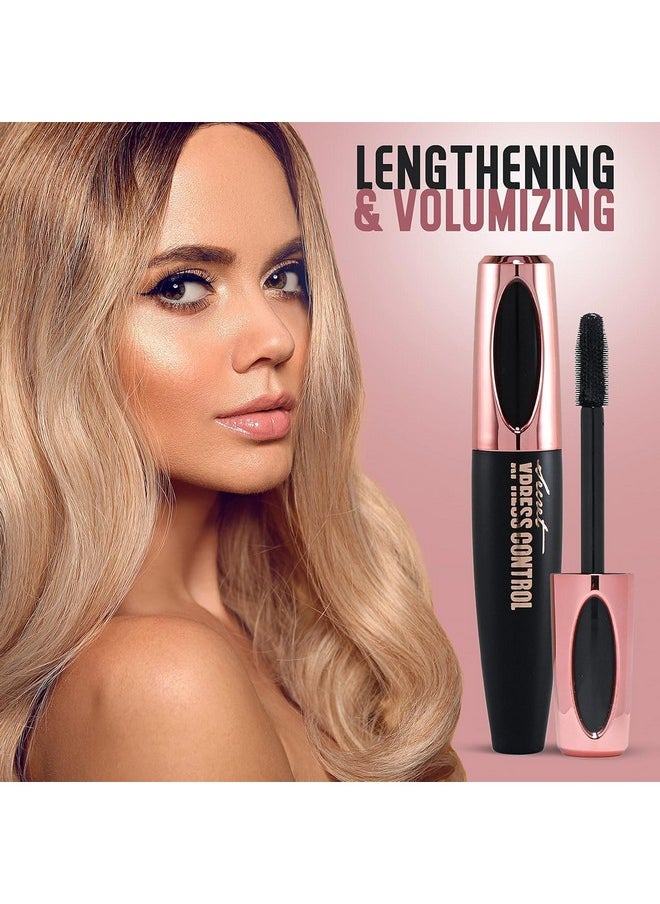 Secret Xpress Control - Two Pack: Secret Xpress Control 4D Silk Fiber Lash Mascara, Lengthening and Thick, Long Lasting, Waterproof & Smudge-Proof, All Day Exquisitely Full, Long, Thick, Smudge-Proof Eyelashes - Image 1