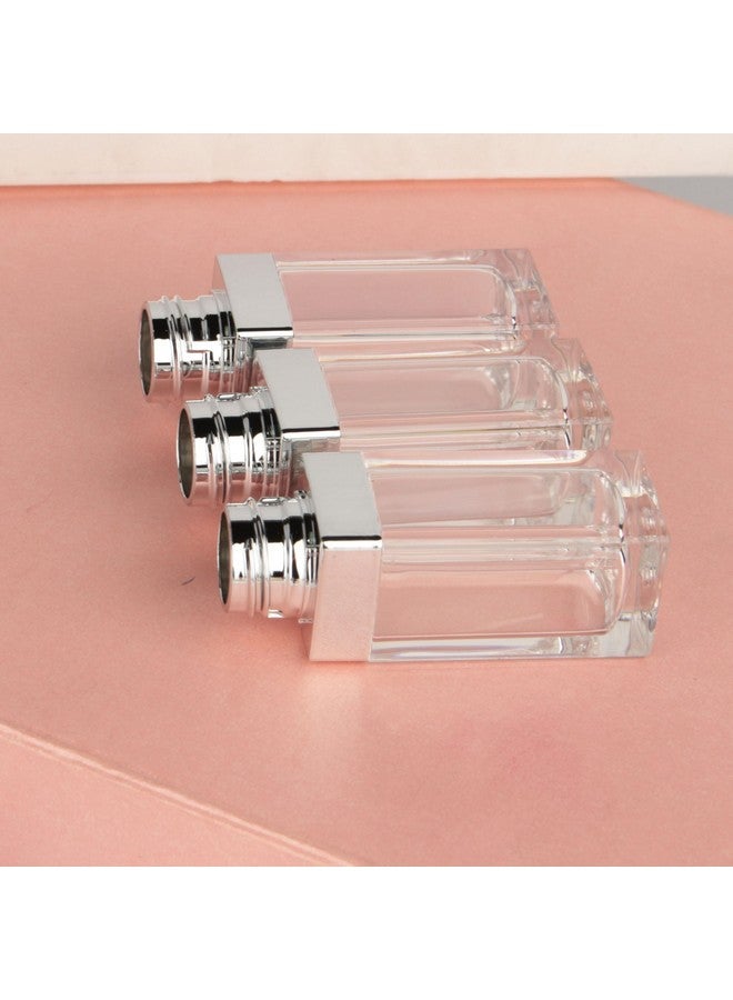 COSIDEA 18PCS Empty 8ML Square clear Lip Gloss Tube Silver big doe foot wand lipgloss tubes for Lip oil tint bottles container - Image 3
