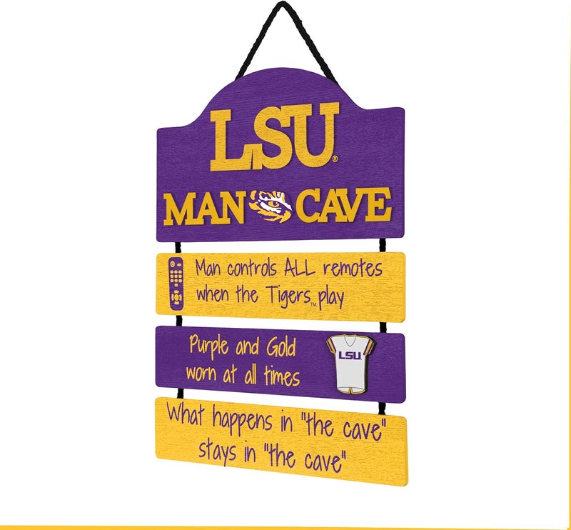 FOCO NCAA Team Logo Mancave Man Cave Hanging Wall Sign - Image 2