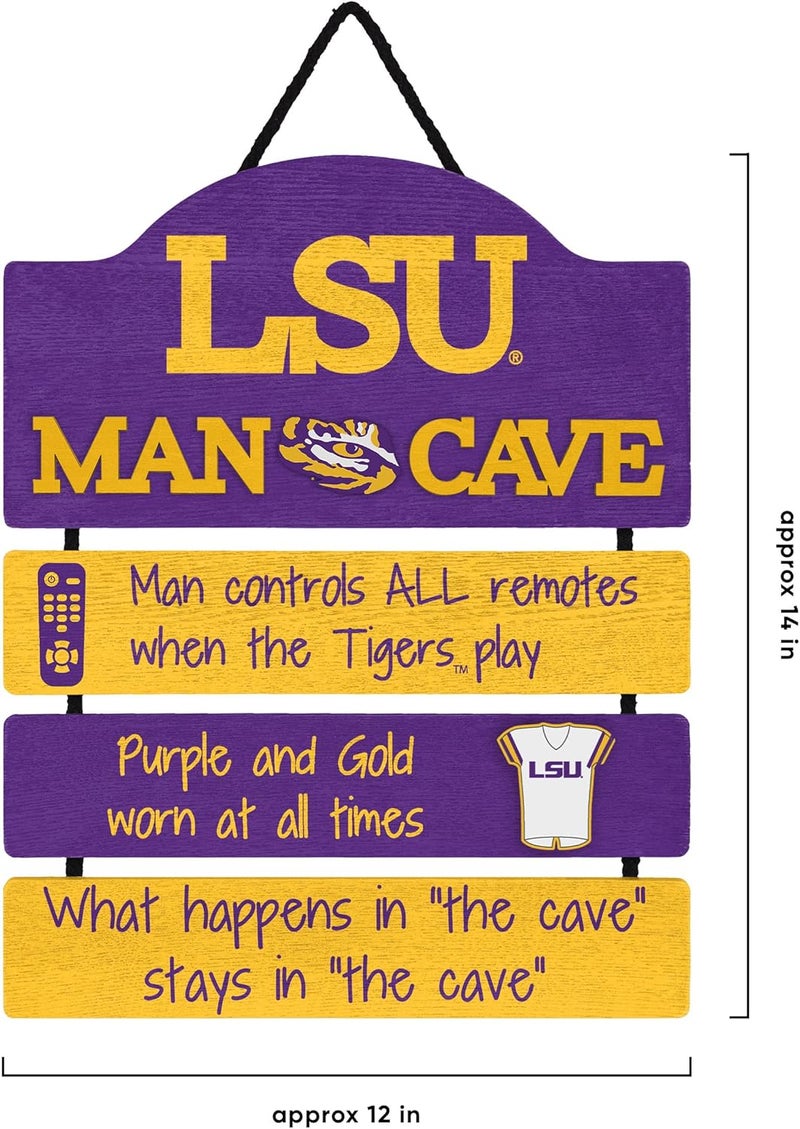FOCO NCAA Team Logo Mancave Man Cave Hanging Wall Sign - Image 3
