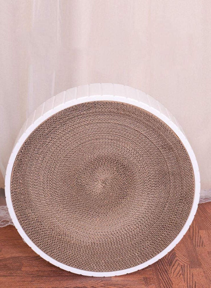 Petsary Premium Cat Scratcher Cardboard 2 in 1 Double Sided Cat Scratching Board for Indoor Round Durable Cat Scratcher with Catnip for Small Pets Kitten Lounge Bed - Image 5