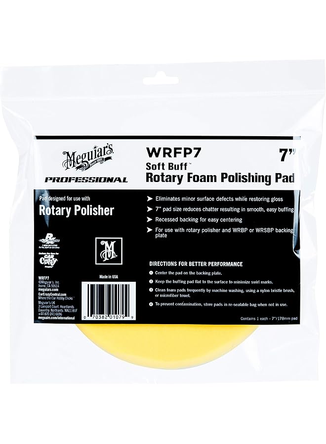 Meguiar's - Soft Buff Rotary Foam Polishing Pad 7 (Wrfp7) - Image 1