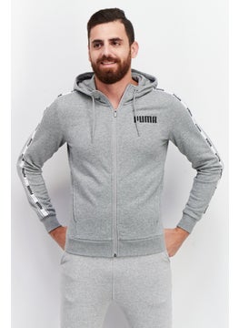 PUMA Men Sportswear Fit Long Sleeves Outdoor Sweatshirt, Grey  - Image 1