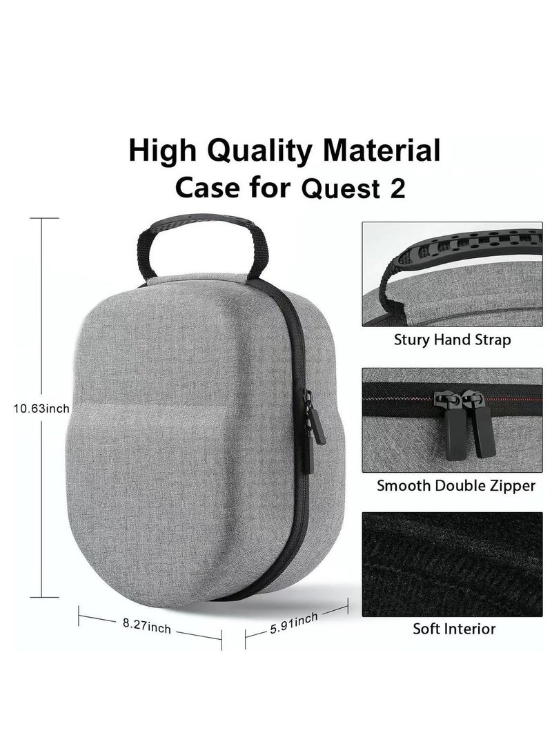 Portable pouch Compatible with Oculus Quest 2 VR headset Shock-resistant virtual reality travel carrying case Compatible with Quest/Quest 2 accessories - Image 5