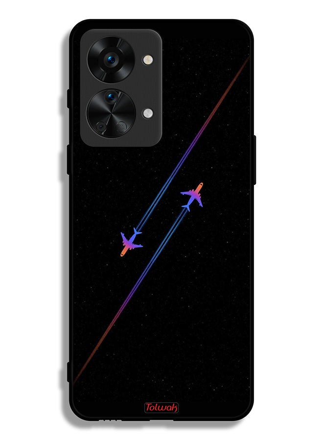 Tolwak OnePlus Nord 2T 5G Protective Case Cover Airplanes Art - Image 2
