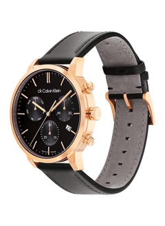 CALVIN KLEIN ساعة يد جلدية دائرية أنالوج بعقارب للرجال 25000032 - 42 ملم  - Image 2