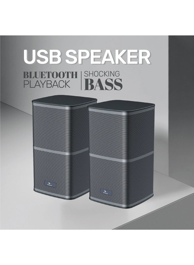 ARIZONE AS-30 Portable Bluetooth Multimedia Speaker | USB 2.0 & AUX Input | Computer & Laptop Speaker System - Image 3