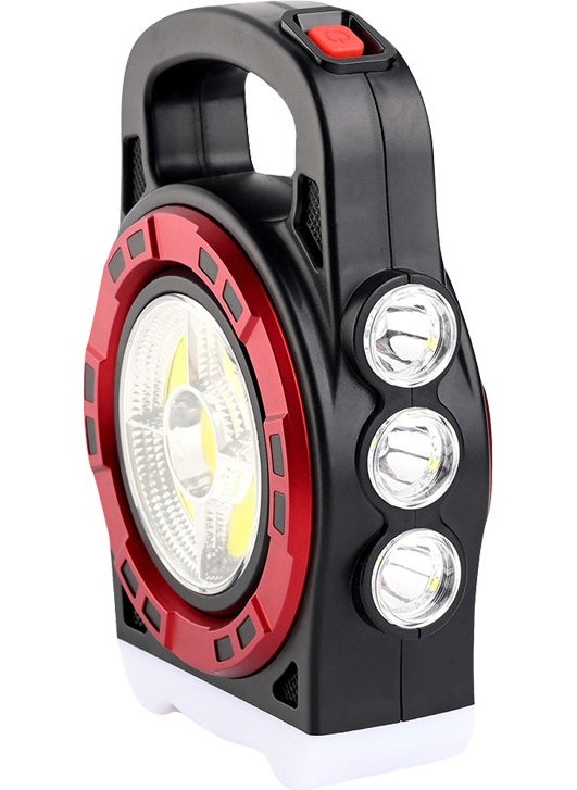 CMK HB-6678C Cob LED 20 Watt 3 Stage Rechargeable USB Output Solar Searchlight Flashlight  - Image 3