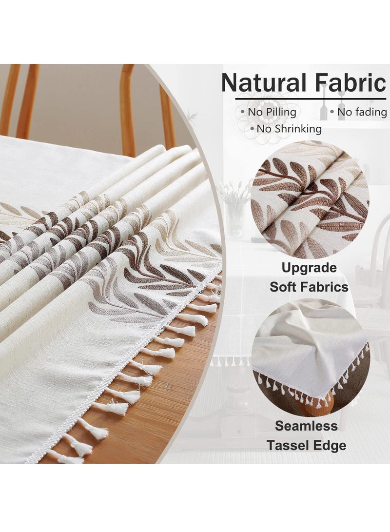 Excefore Table Cloth, Waterproof Rectangular Tablecloth, Kitchen Dinning Tabletop Decoration, Fabric Table Cover for Outdoor and Indoor Use - Image 3