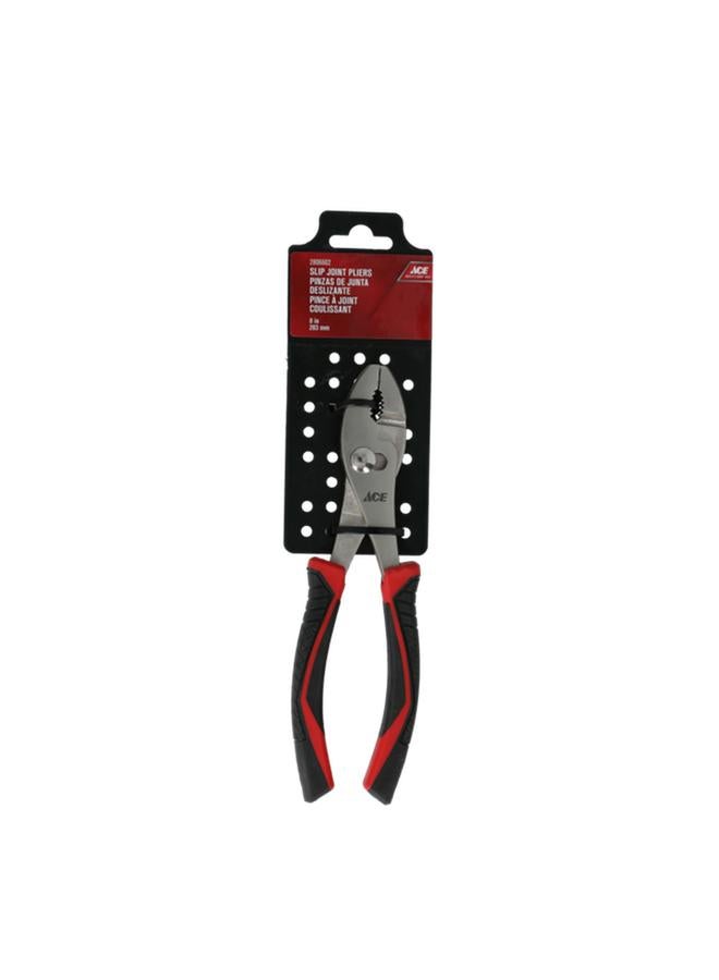 ACE Chrome Vanadium Steel Comfort TPR Grip Slip-Joint Plier Black and Red 8inch XM18010386 - Image 1