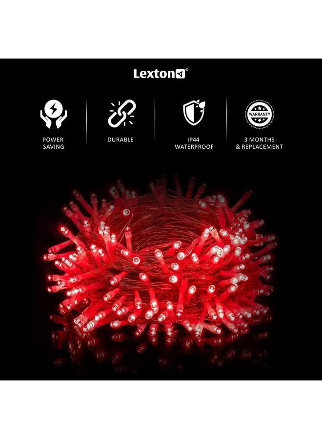 Lexton All in One Combo of Red, Blue, Green, Pink, White, Orange, Warm White & Multicolor 40 LED String Light | Lighting Bulbs Ladi for Diwali, Christmas, Eid, Wedding | Indoor & Outdoor (Set of 8) - Image 5
