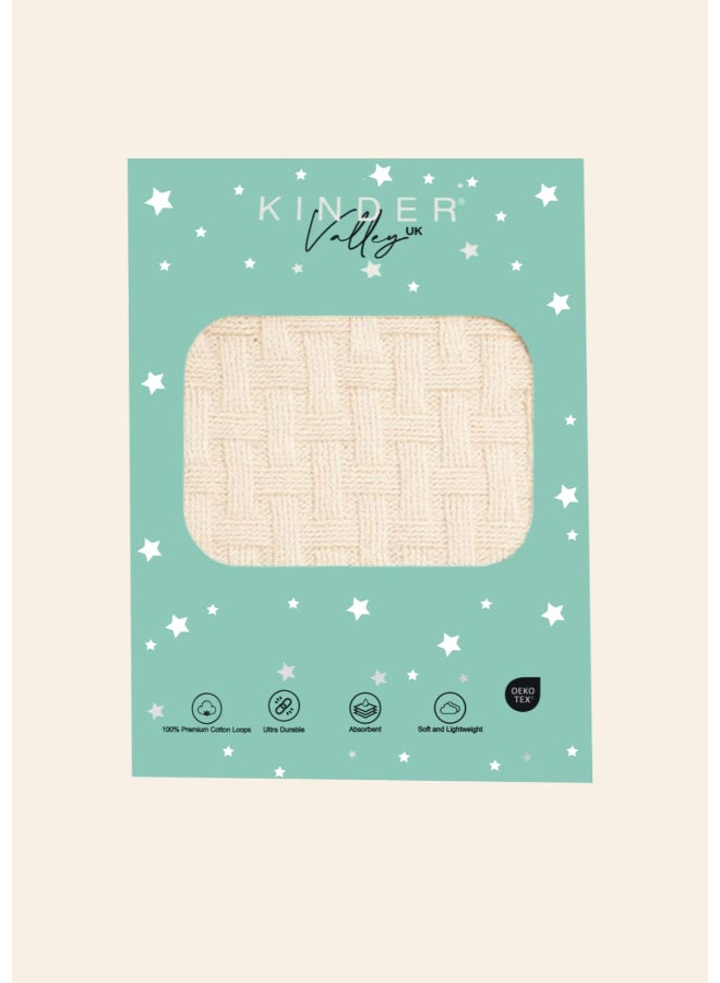 Kinder Valley Bamboo Weave Cotton Knitted Blanket - Image 5