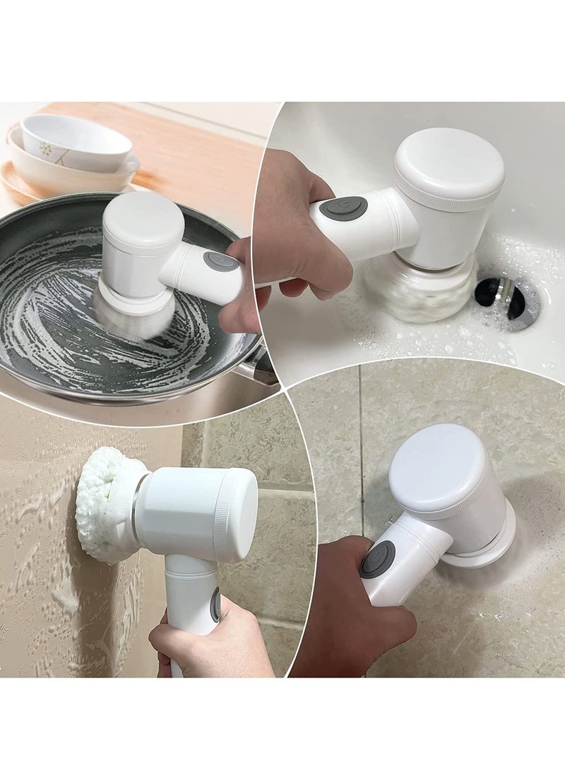ELTRAZONE Electric Spin Scrubber Cleaning Tools,Power Spinning Scrub Brush,Grout Brush,Electric Cleaning Brush with 3 Brush Heads,Electric Scrubber Suitable for Bathroom Wall Tiles Floor Bathtub Kitchen. - Image 5
