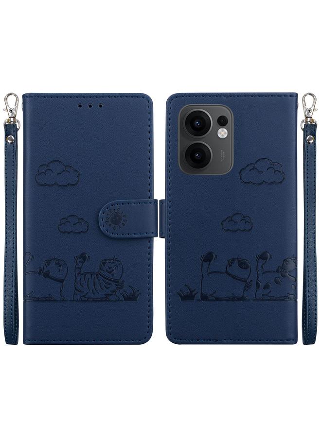 S-TOP Case For OPPO Reno13 F 4G / 5G Cute Cats RFID Leather Phone Case - Image 1
