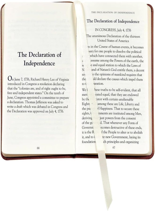 Graphic Image The United States Constitution and Related Documents | Published and Bound in the USA | Genuine Leather Soft Cover | Pocket Size (3.13" x 5.25", Indigo) - Image 4