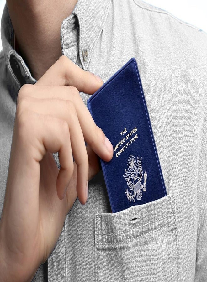 Graphic Image The United States Constitution and Related Documents | Published and Bound in the USA | Genuine Leather Soft Cover | Pocket Size (3.13" x 5.25", Indigo) - Image 3