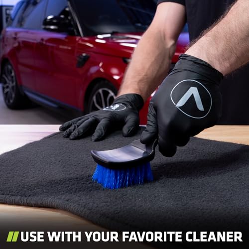 Viking Carpet Cleaning and Scrub Brush for Floor Mats, Cleaning Brush for Car Interior and Home, Black and Blue, 8.3 inch x 2.5 Inch - Image 3