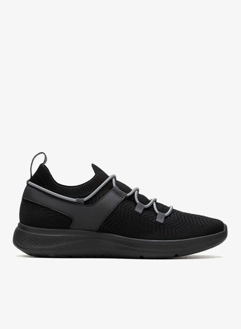 هاش بابيز Hush Puppies Elevate Knit Lace-Up Sneakers in Bold Black