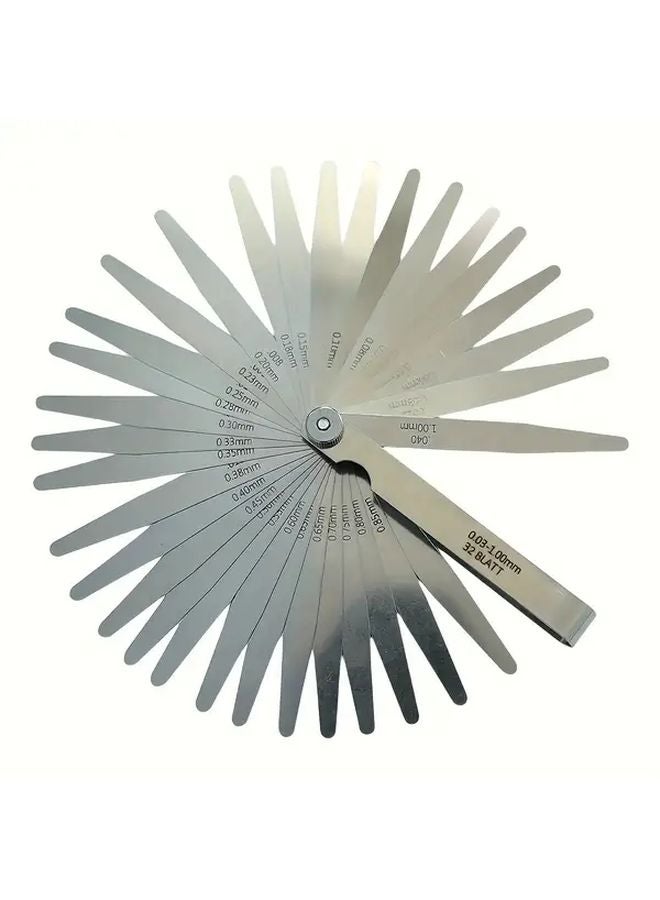 32 Pcs Stainless Steel Thickness Gauge Set Dual System SAE 001 Inch to 04 Inch - Image 4
