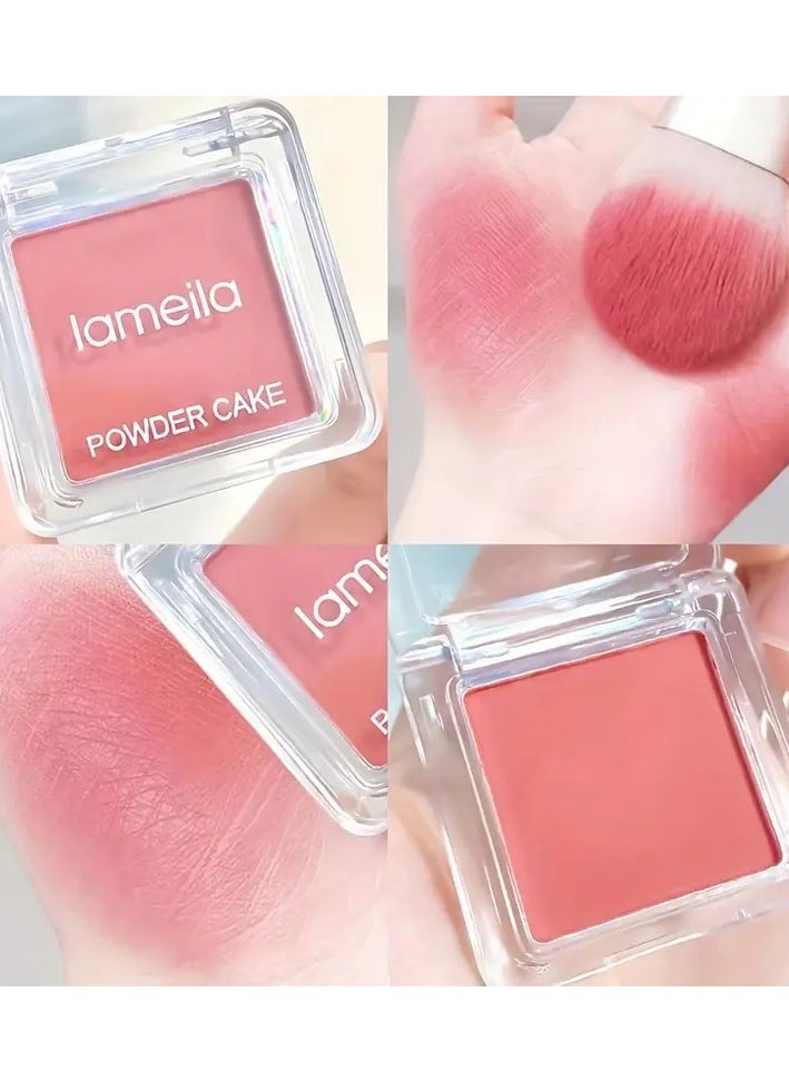 Lameila - Lightweight Nude Blush Plate for Natural Daily Makeup - Monochrome Color for Beginners and Women - COLOR 2 - Image 1